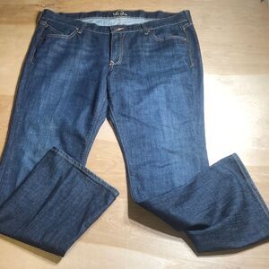 Old Navy The‎ Diva Jeans Women's 16 Short Blue Mid Rise Cotton Blend